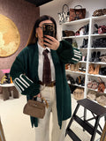Cardigan lungo con polsino