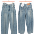 Jeans con tasca a cuore ballon