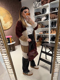 Cardigan a Blocchi 2 colori