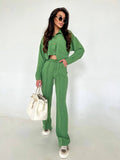Set due pezzi camicia e pantalone pistacchio