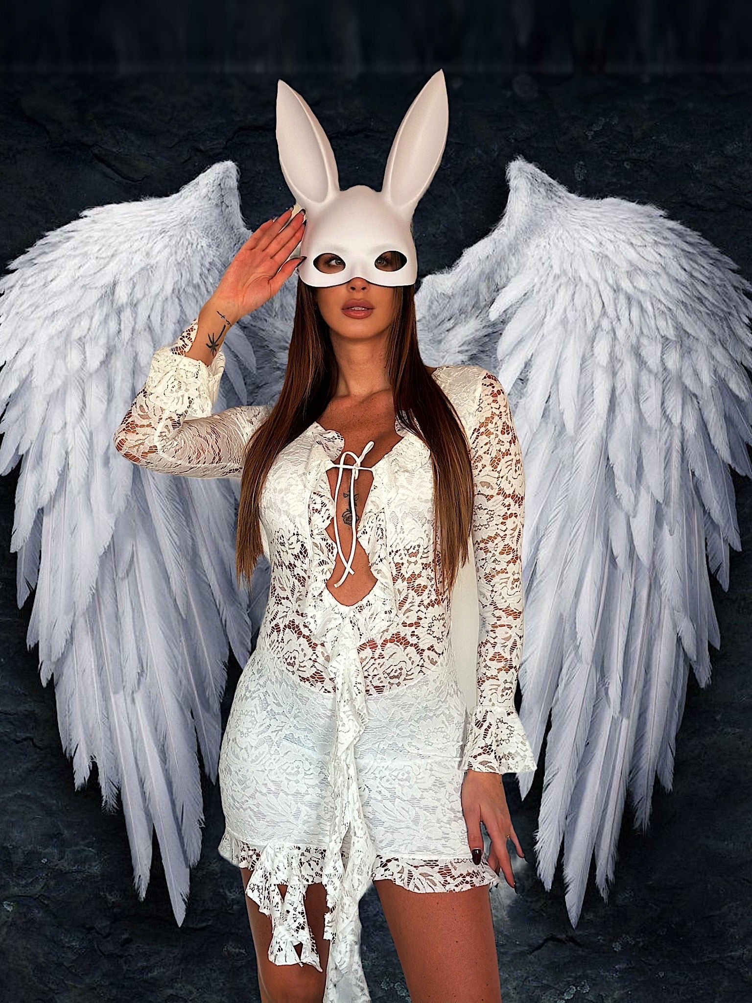 Maschera Rabbit White