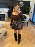 Maglione choco con zip