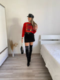 Maglione Merry Christmas rosso