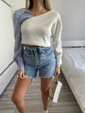 Short a caramella sfrangiato
