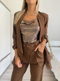 Top con scollo choco