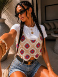 T-Shirt Crochet Flower Layer
