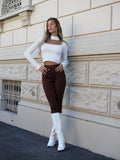 Maglioncino choker bianco