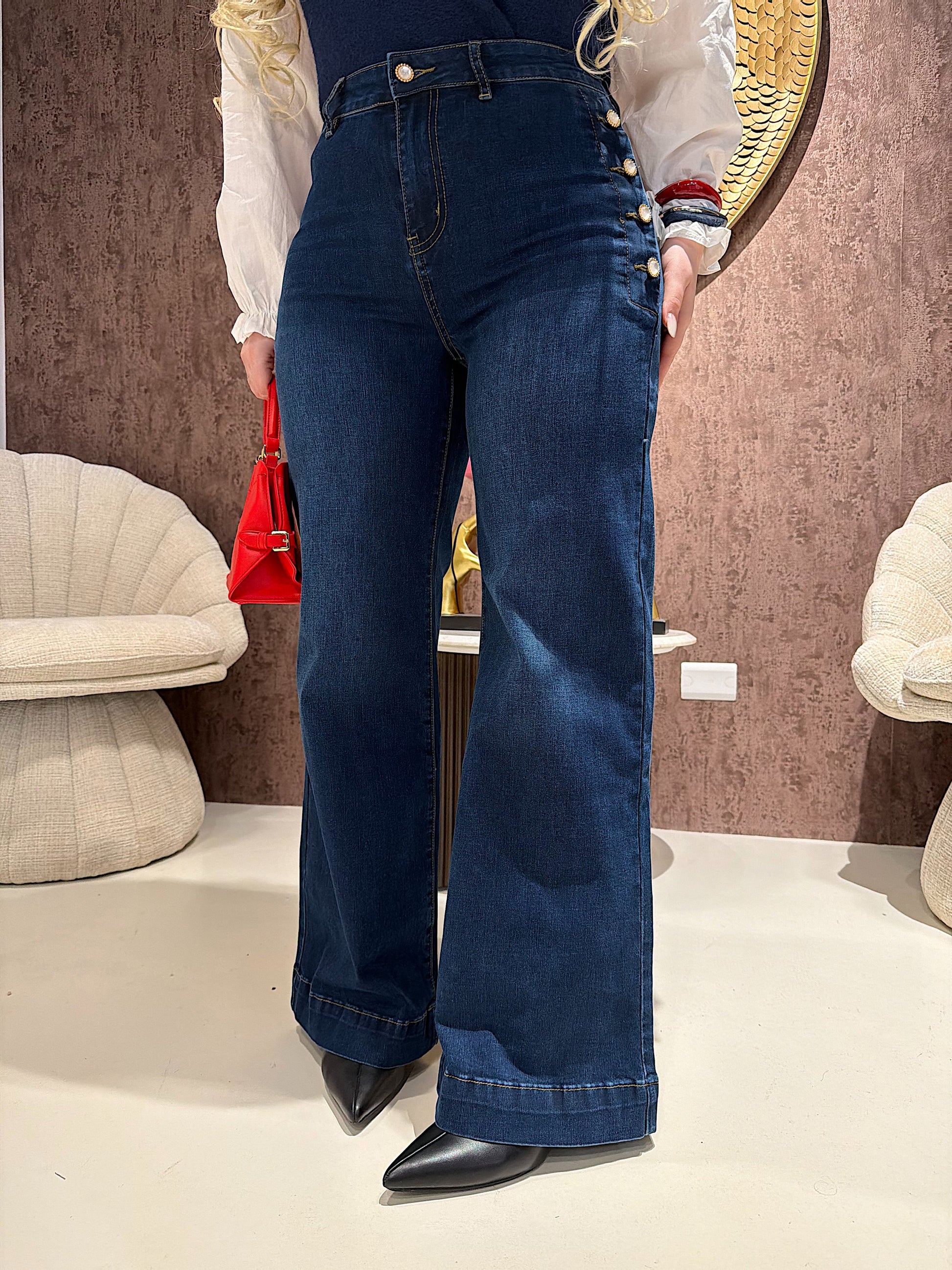 Jeans Button Detail