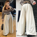 Pantalone palazzo beige