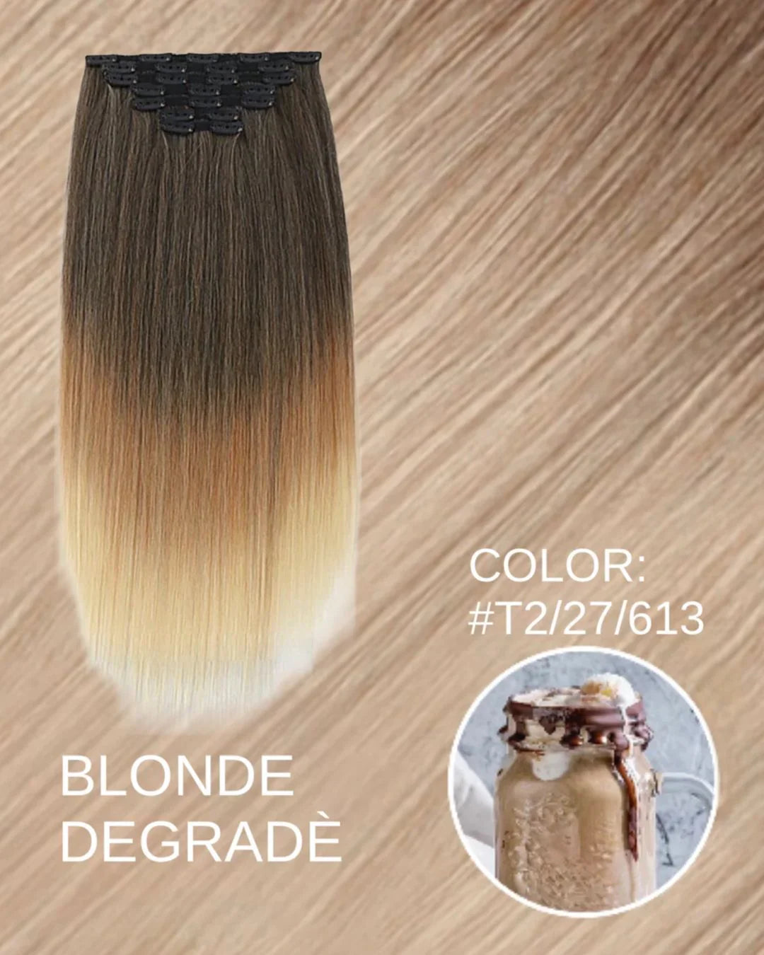 Extension 228gr lisce 7 clip vari colori