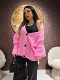 Cardigan in maglia con polsino