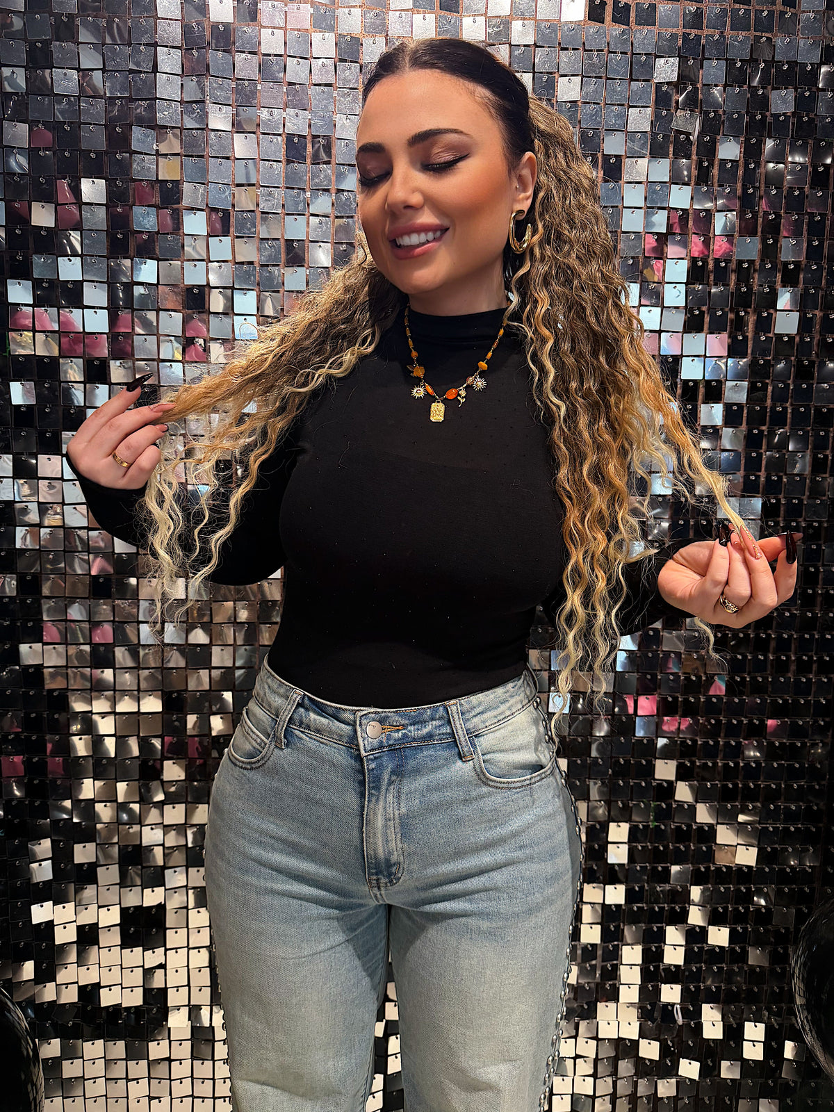 Maglia essential con strass