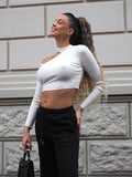 Maglioncino bianco con choker