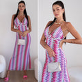 Abito con sfumature rosa