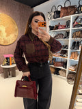 Camicia Rockwood a Quadri con Borchie