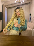 Clip Extension onde morbide biondo platino