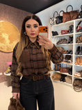 Camicia Rockwood a Quadri con Borchie