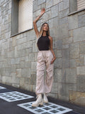 Pantalone beige cargo
