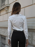 Pantalone vita alta nero