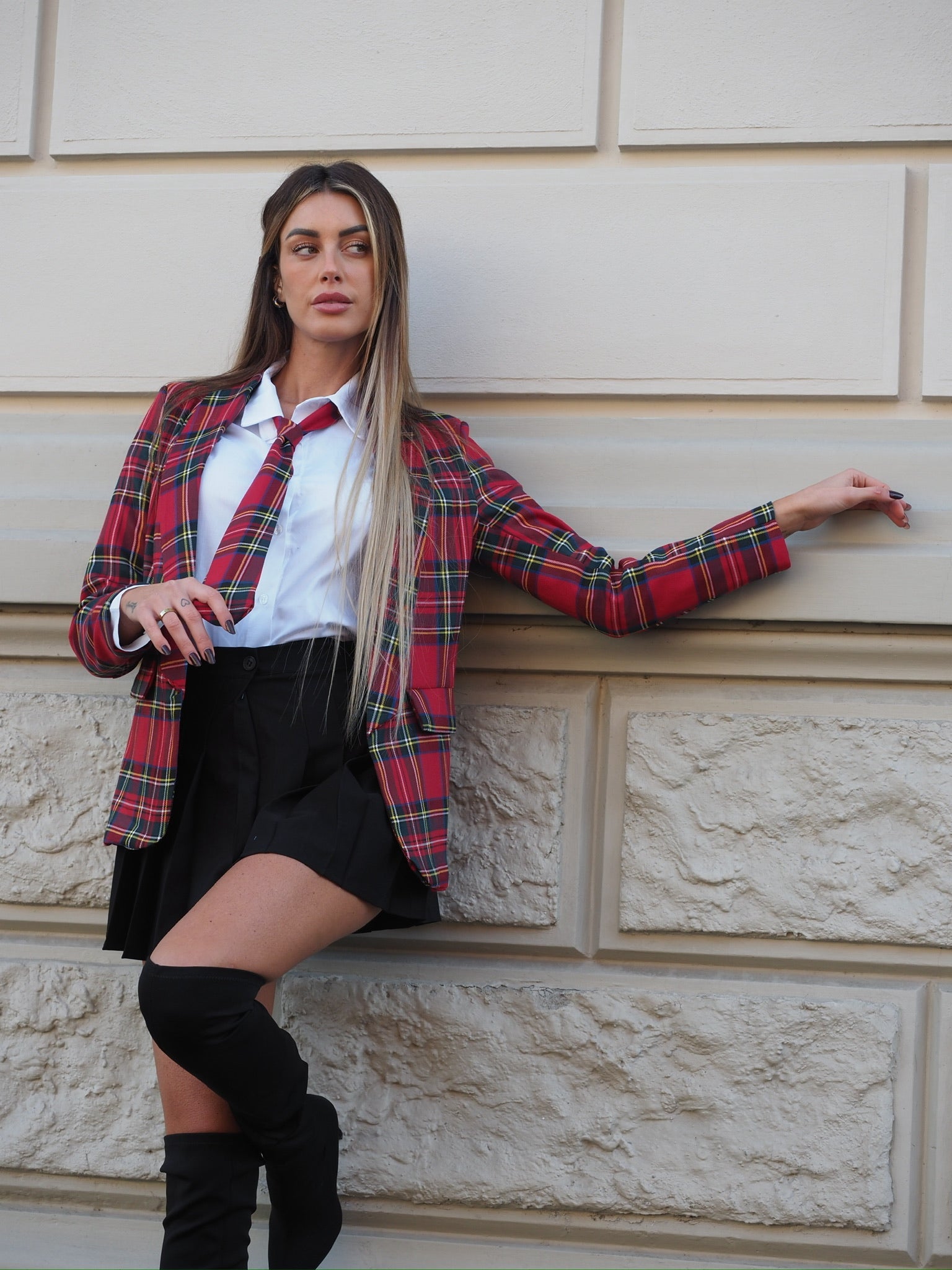 Completo scozzese chic
