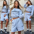 Completo top e felpa grigio Los Angeles