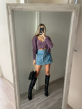 Due pezzi Cardigan e top glicine