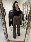 Maglia a maniche lunghe con scollo drappeggiato