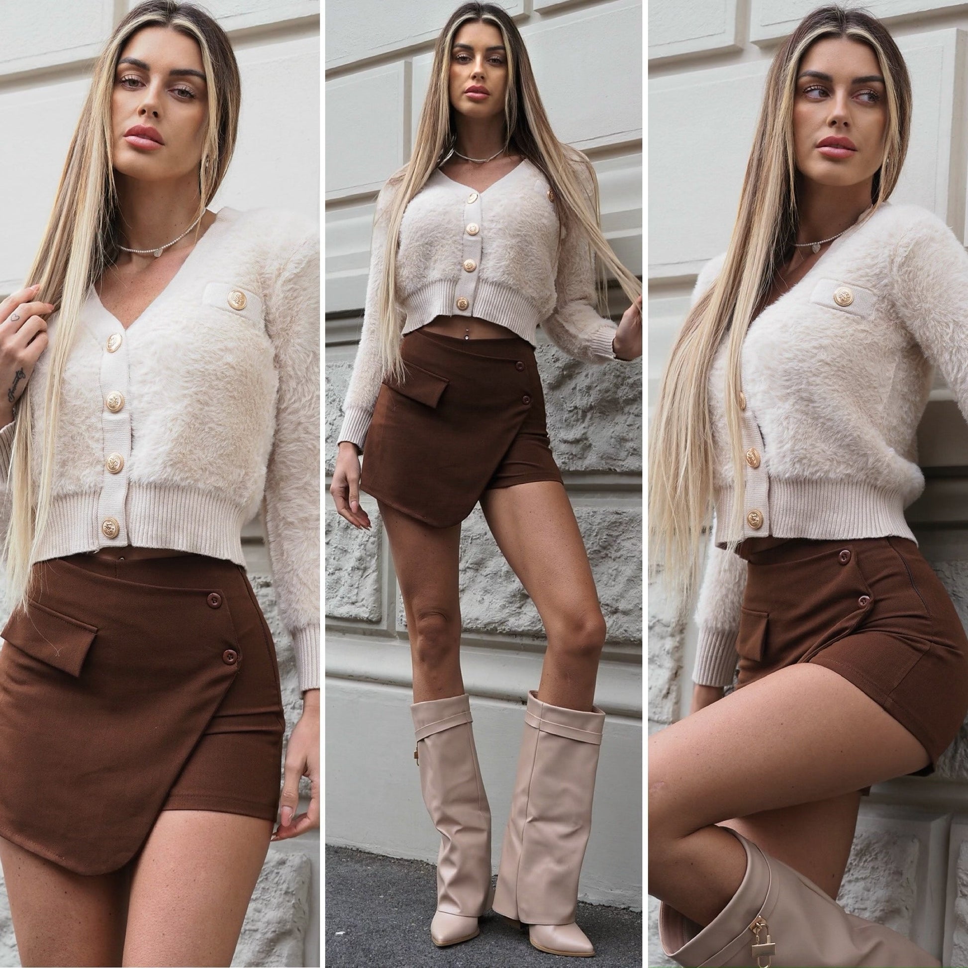 Cardigan morbidissimo beige