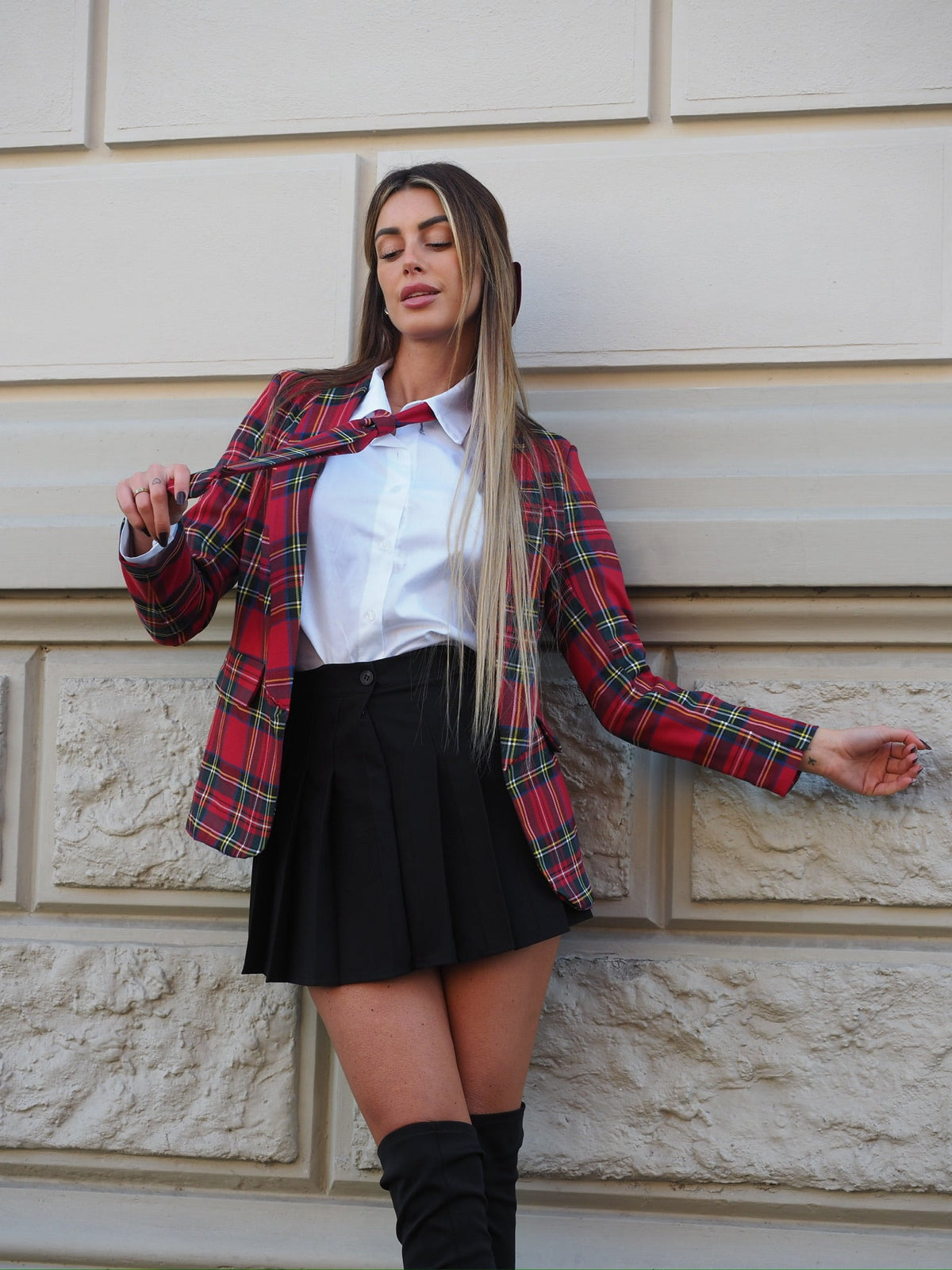 Completo scozzese chic