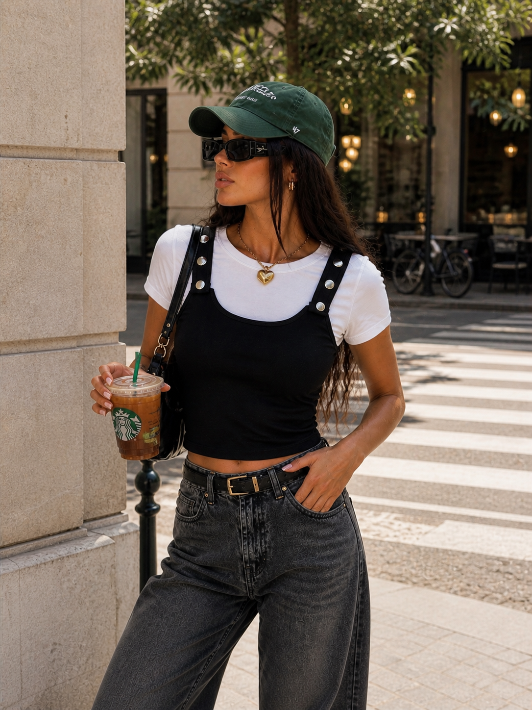 T-Shirt Urban Layer con Top Staccabile