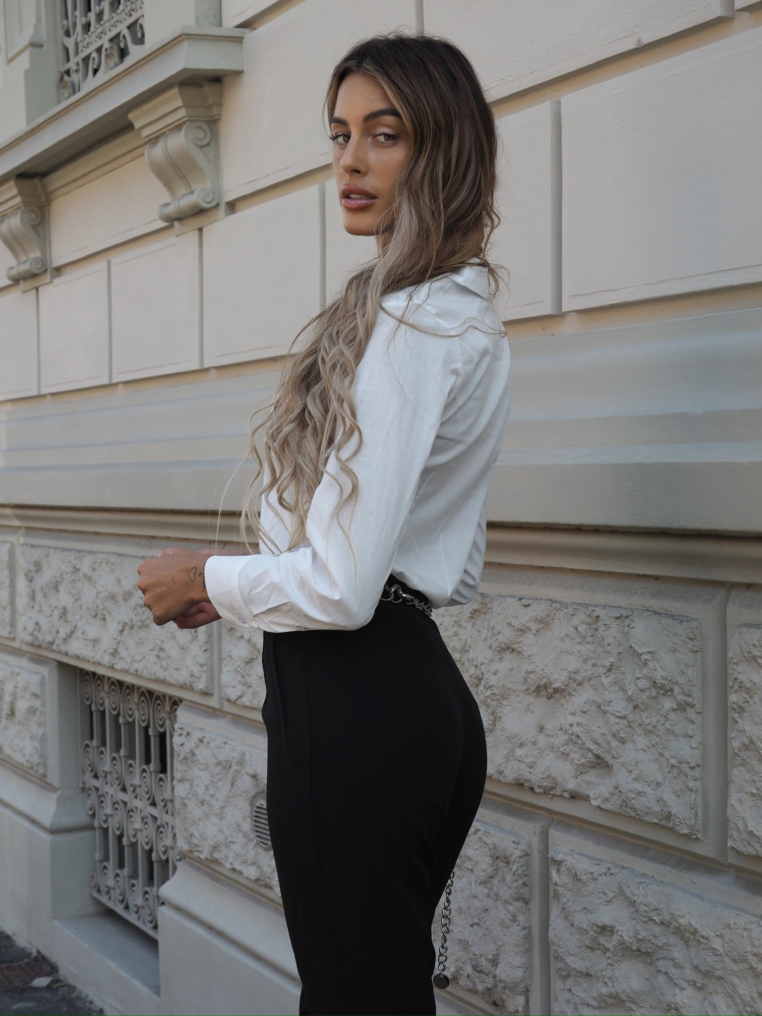 Camicia basic bianca