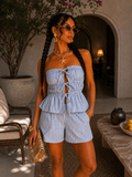 Completo Righe Summer Top e Short