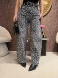 Jeans Animalier Grey con cintura