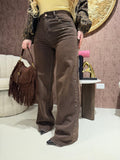Jeans Chocolate con Borchiette Gioiello