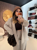 Completo Urban Chic con Cappuccio Marrone