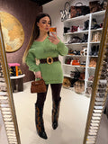 Maglione o mini dress menta