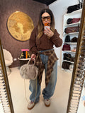 Jeans con cintura a bandana
