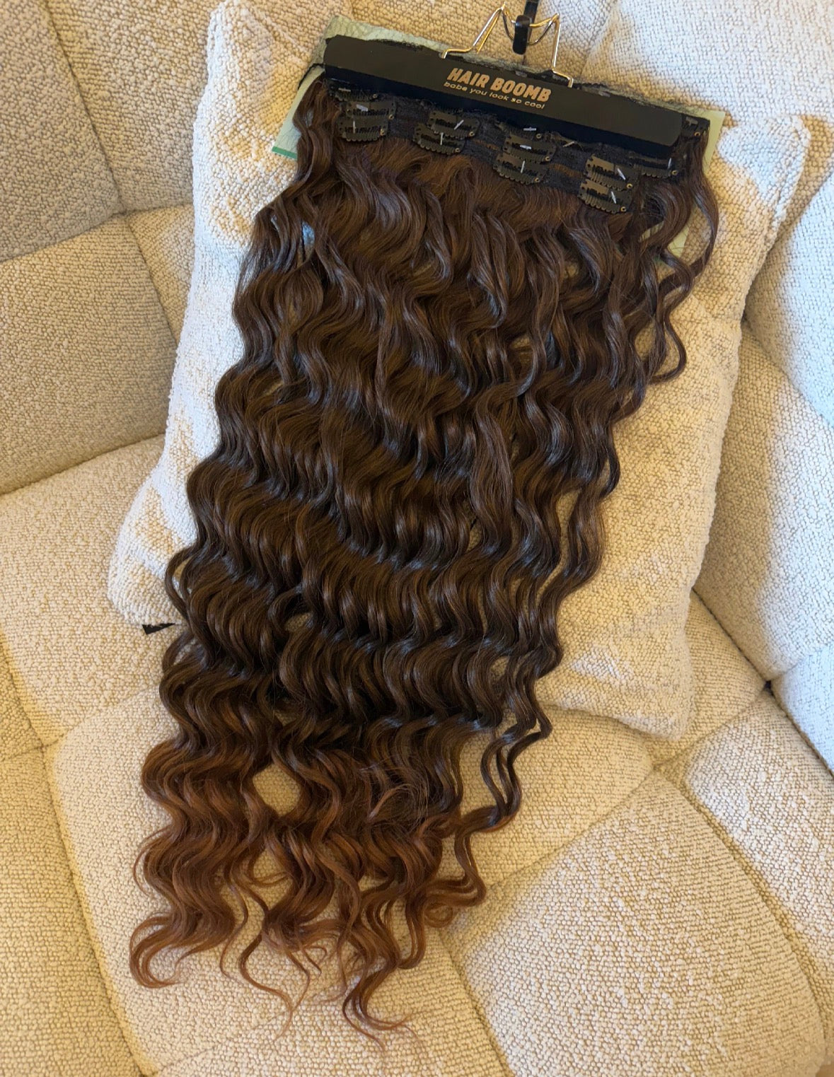 7 fasce onde morbide con clip vari colori