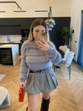 Maglione soft grigio con lurex