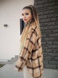 Giaccone in tweed Camel