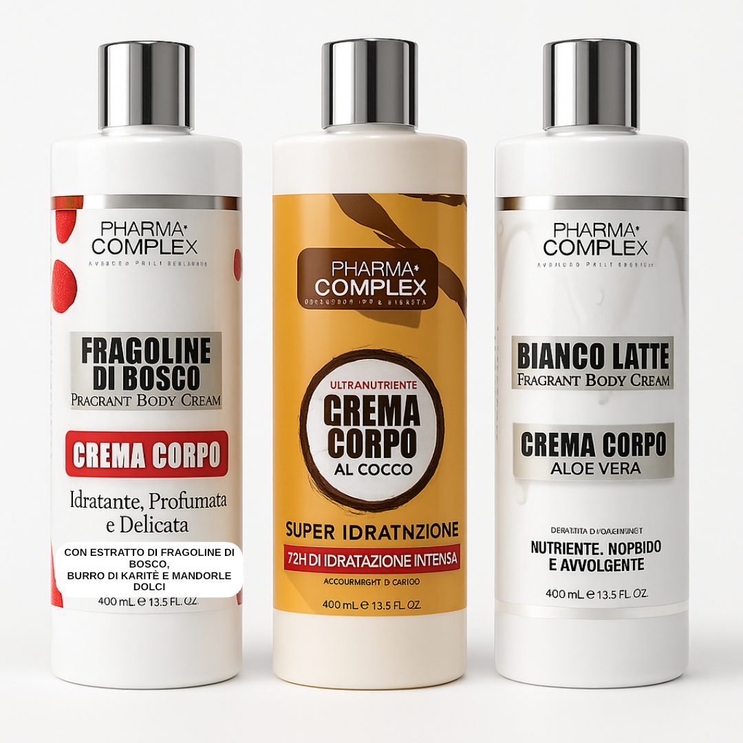 Bagnoschiuma 500ml e creme corpo 400ml vari gusti