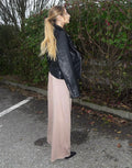 Giacca in ecopelle oversize nera