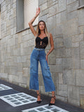 Body nero in pizzo