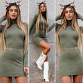 Abito in maglia menta