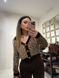 Cardigan maculato