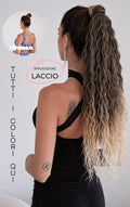 Coda con laccio Riccia vari colori