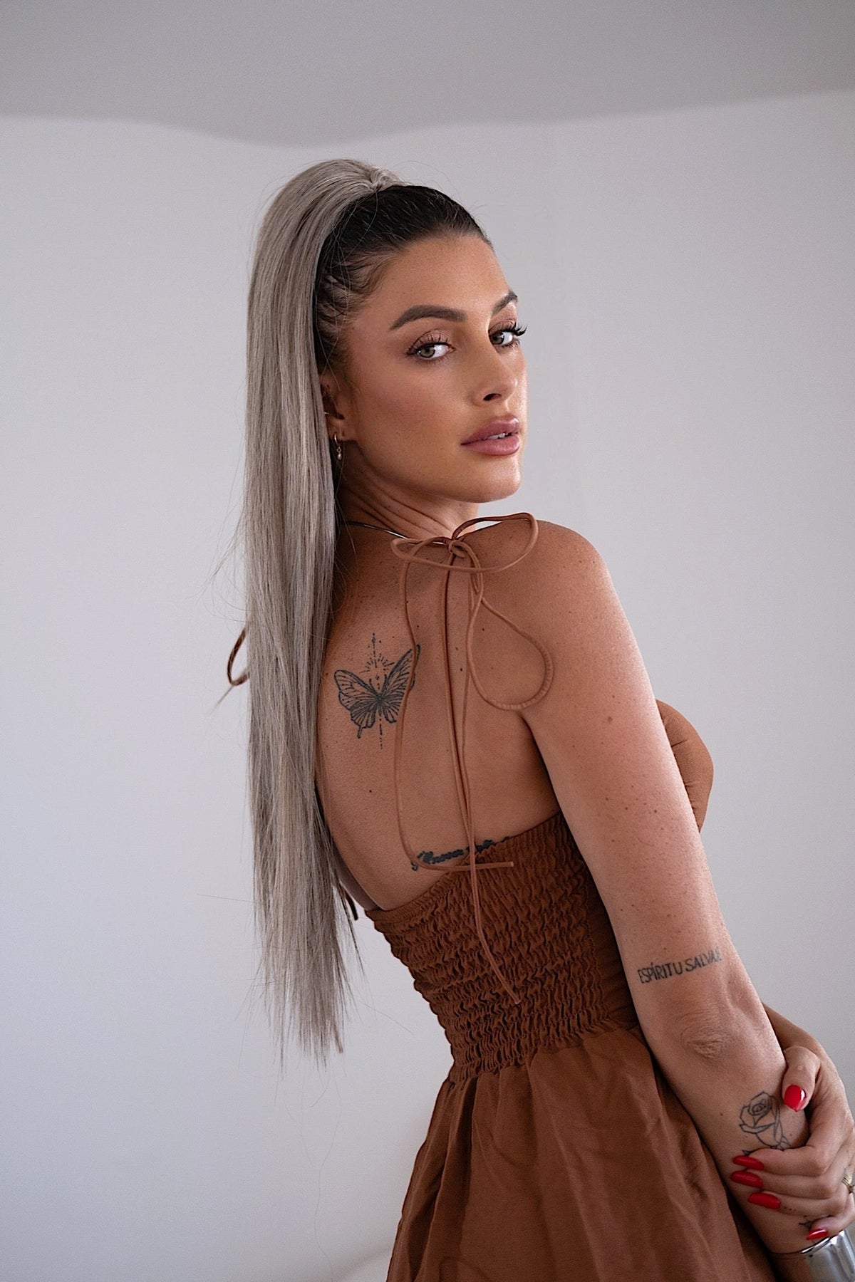 Coda liscia con Coulisse Baby Blonde