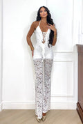 Tuta lace obsession bianca