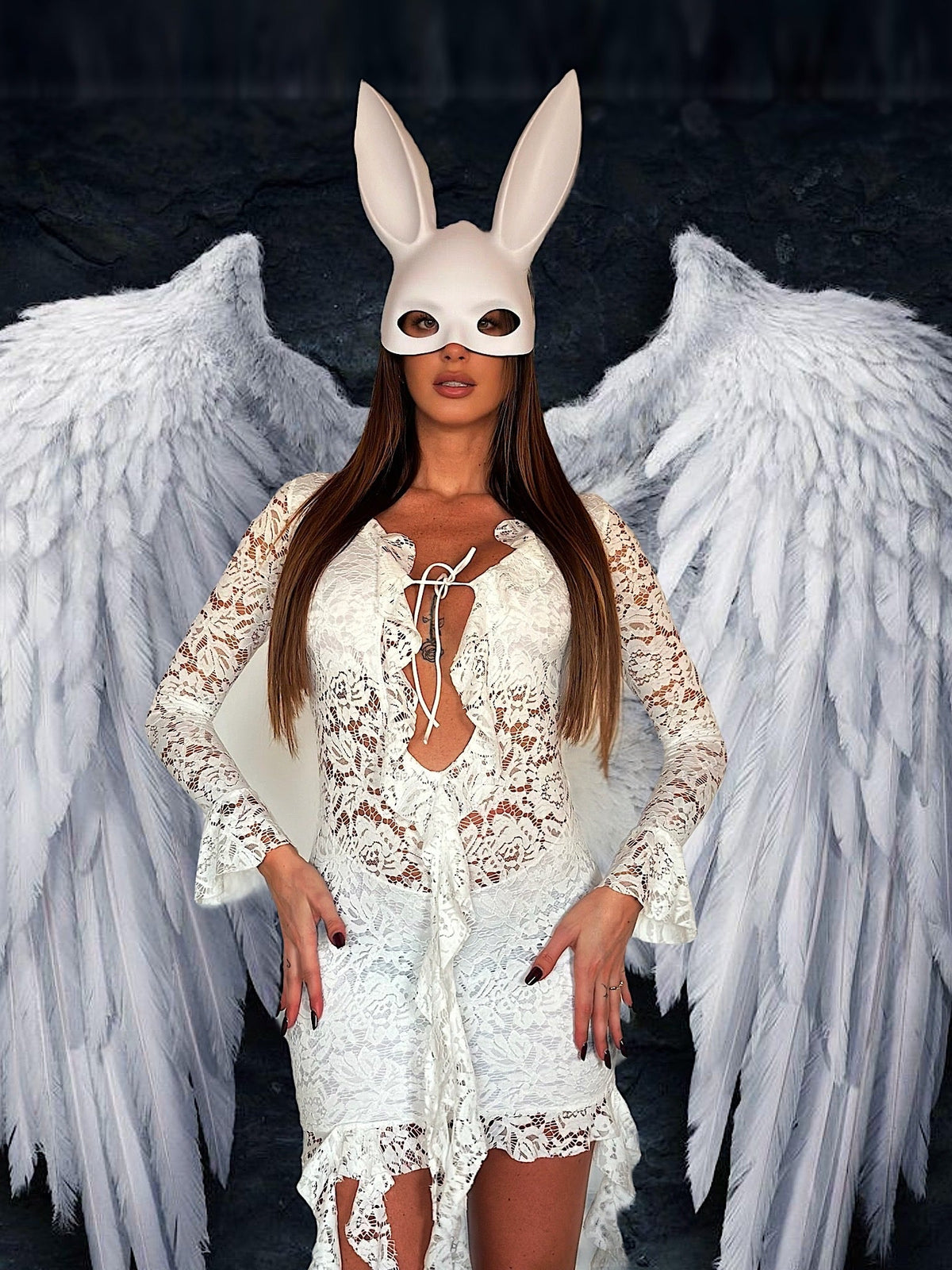 Maschera Rabbit White