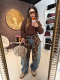 Jeans con cintura a bandana